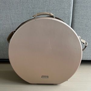 CALPAK Gold Baye Large Hard Shell Hat Box